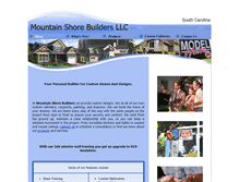 Tablet Screenshot of mountainshorebuilders.com